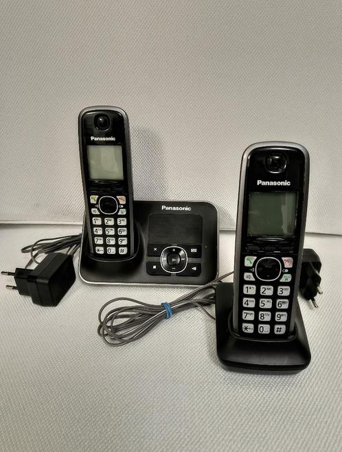 Dect telefoonset DUO - Draadloos - Panasonic, Telecommunicatie, Vaste telefoons | Handsets en Draadloos, Zo goed als nieuw, 2 handsets