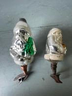 2 x oude kerstboom figuur. Kerstman op klemmetje. Vintage., Gebruikt, Ophalen of Verzenden