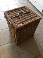 Luxe rieten mand 39x39x47cm = Rotan, Ophalen, Mand, Vierkant, Nieuw