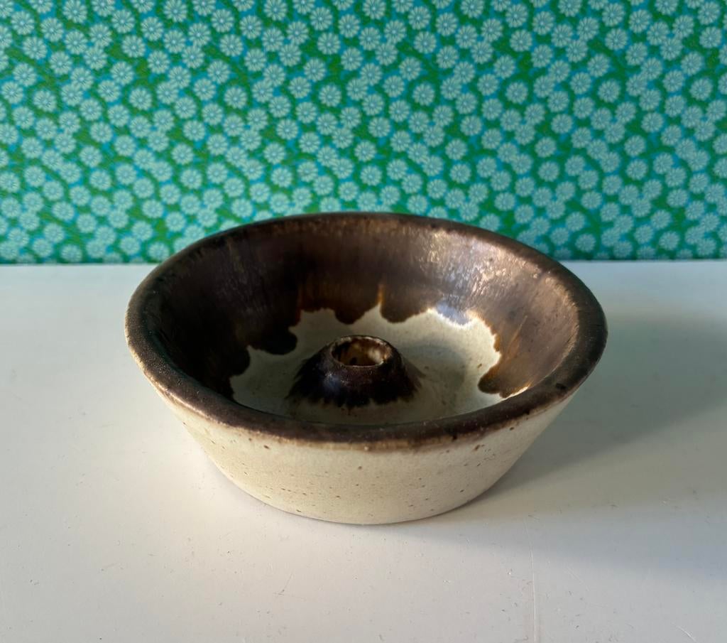 Vintage kandelaar voor mini kaarsje Denmark, Huis en Inrichting, Woonaccessoires | Kandelaars en Kaarsen, Overige materialen, Gebruikt