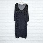 Magna Jurk Maat 48/50 Zwart Wit Polkadots Maxi, Verzenden, Zwart, Maat 46/48 (XL) of groter, M