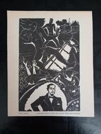 Hildo Krop Houtsnede prent 1949 Roland Holst, Verzenden