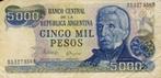 Bankbiljet - Argentinie - 5000 pesos, Ophalen of Verzenden, Zuid-Amerika, Los biljet