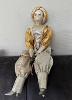 Vintage pierrot / harlekijnpop, Ophalen of Verzenden, Gebruikt, Mens