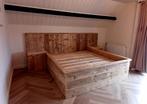 2-persoonsbed compleet nachttafels 180x220cm, Ophalen, 180 cm, Hout, 220 cm