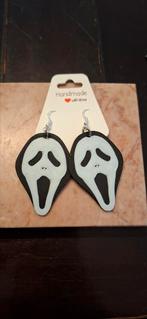 Op scream gebaseerde fanart oorbellen Halloween nieuw., Ophalen of Verzenden, Nieuw, Overige materialen