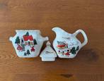 Mason Kerstservies Suikerpot en Melkkannetje, Huis en Inrichting, Keuken | Servies, Ophalen of Verzenden, Zo goed als nieuw, Kom(men)