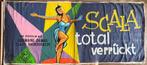 Geschilderde Bioscoop Reclame Scala total verrückt 1958, Ophalen of Verzenden, Gebruikt, Overige typen