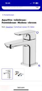 Aqua Vive Wastafelkraan Modena - Chroom - Nieuw, Doe-het-zelf en Verbouw, Sanitair, Ophalen of Verzenden, Nieuw, Chroom, Kraan