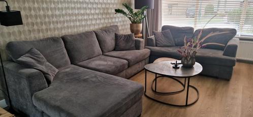 Bankstellen, Huis en Inrichting, Banken | Bankstellen, Zo goed als nieuw, 200 tot 250 cm, Minder dan 75 cm, Stof, Ophalen