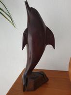 Houten Dolfijn Beeld - Decoratief Kunstobject, Ophalen of Verzenden
