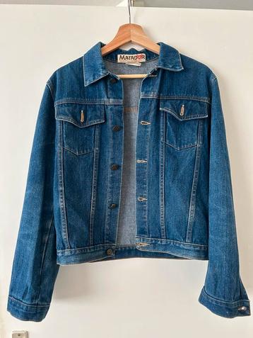 Vintage spijkerjas/jeans jacket 100% katoen/cotton beschikbaar voor biedingen