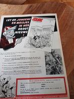 Advertentie van Sjors van de Rebellen club 2 1963, Verzamelen, Stripfiguren, Olivier B, Bommel en Tom Poes, Gebruikt, Ophalen of Verzenden