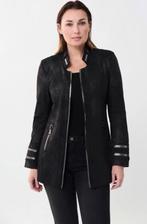 Ribkoff elegante blazer vegan leer mooie accenten rits M, Maat 38/40 (M), Verzenden, Zwart, Joseph Ribkoff