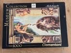 Clementoni Michelangelo Puzzel - 1000 Stukjes, Hobby en Vrije tijd, Denksport en Puzzels, Ophalen of Verzenden, 500 t/m 1500 stukjes