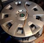 Skoda wieldoppen 16 inch - 4 stuks, Ophalen, Gebruikt