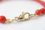 8 Karaat Bloedkoralen Armband, Sieraden, Tassen en Uiterlijk, Armbanden, Ophalen of Verzenden, Zo goed als nieuw, Goud, Goud