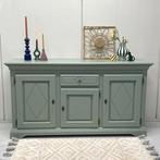 Fraai restyle helemaal opgeknapt dressoir blauw Little Green, Ophalen, Eikenhout, Met deur(en), 150 tot 200 cm