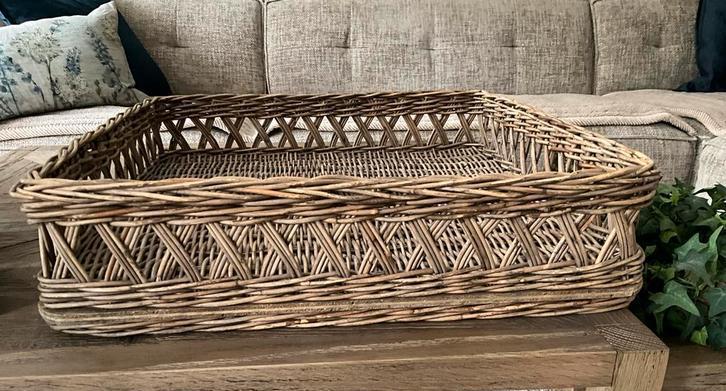 Riviera Maison Mand - Tafeldecoratie, Huis en Inrichting, Woonaccessoires | Schalen en Manden, Zo goed als nieuw, Mand, Rechthoekig