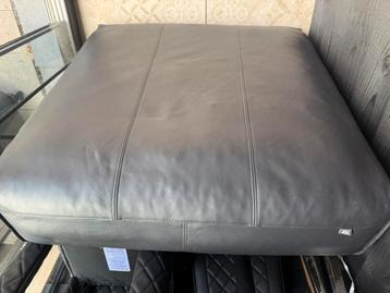 Rolf benz Zit kussens Hocker Leder, kleur Zwart beschikbaar voor biedingen