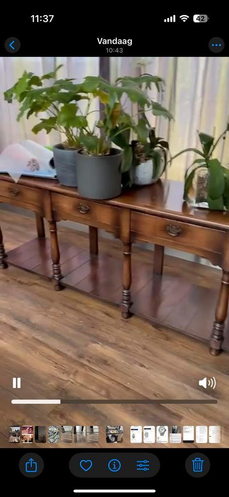 Antieke Dressoir - Prachtstuk!, Huis en Inrichting, Kasten | Dressoirs, Gebruikt, 200 cm of meer, 25 tot 50 cm, Met lade(s), Overige houtsoorten