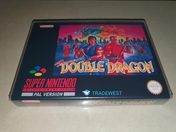 Super Double Dragon SNES Game Case, Spelcomputers en Games, Games | Nintendo Super NES, Zo goed als nieuw, Vechten, 1 speler, Vanaf 3 jaar