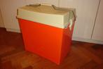 Curver vintage jaren 70 koelbox, oranje creme, 29x47x49 cm, Caravans en Kamperen, Koelboxen, Zo goed als nieuw, Koelbox, Koelelement