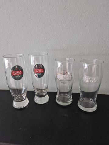 Stella Artois glazen 4 stuks beschikbaar voor biedingen