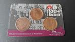 CoinCard - 100 jaar Kiesrecht, Ophalen of Verzenden, Koningin Beatrix, Euro's, Setje