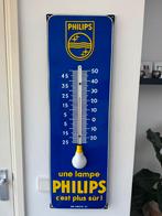 Grote PHILIPS emaille reclame thermometer, Ophalen, Gebruikt, Reclamebord