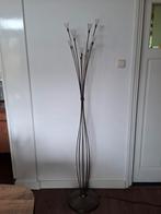 Elegante Staande Lamp met 10 Halogeen Lampjes, Ophalen, Gebruikt, Glas, Modern