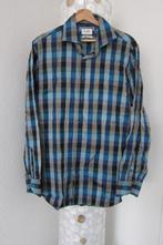 Van gils overhemd blauw geblokt tailored fit 44, Kleding | Heren, Overhemden, Blauw, Zo goed als nieuw, Schipluidenlaan 20 5035KJ Tilburg