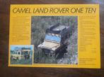 Land Rover  CAMEL Trophy  One Ten 1983 Folder Sheet, Ophalen of Verzenden, Zo goed als nieuw, Overige merken