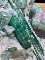 Watermeloen toermalijn cluster, Verzamelen, Mineralen en Fossielen, Ophalen of Verzenden, Mineraal