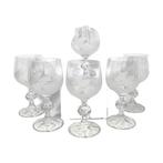 Kristallen glasservies - Boheems - geslepen - 24-delig, Ophalen