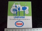 sticker Esso unifarm een andere olie gaat er bij mij niet in, Verzenden, Zo goed als nieuw, Merk