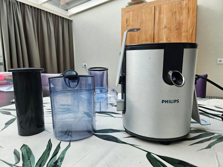 Philips Juicer HR1861 – krachtige sapcentrifuge, Witgoed en Apparatuur, Juicers, Gebruikt, Sapcentrifuge, Elektrisch, Ophalen