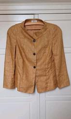 Goud/ mosterdgeel linnen blazer SEY Studio - maat 36, Geel, Ophalen of Verzenden, Zo goed als nieuw, Jasje
