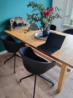 Set van 4 zwart gestoffeerde HAY AAC21 stoelen, Huis en Inrichting, Stoelen, Ophalen, Gebruikt, Design, Deens, strak, modern, Vier