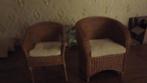 2 Mooie Rieten Fauteuils in Nieuwstaat!, Ophalen of Verzenden, Zo goed als nieuw, 75 tot 100 cm, 50 tot 75 cm