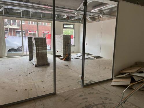Glazen wand scheidingswand stilteruimte stiltewerkplek ( 691, Doe-het-zelf en Verbouw, Glas en Ramen, Gebruikt, Glasplaat, 160 cm of meer
