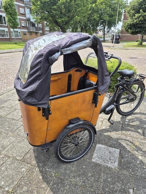 Elektrische bakfiets vogue, Fietsen en Brommers, Fietsen | Bakfietsen, Gebruikt, Overige merken, 4 kinderen of meer, Elektrisch