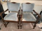 Vintage stoelen (2) - Opknapper, Ophalen, Gebruikt, Twee, Grijs