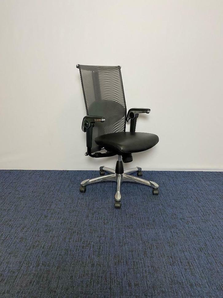 7 x Luxe directiestoel HÅG H09 - Inspiration 9220 - zwart, Huis en Inrichting, Bureaustoelen, Gebruikt, Bureaustoel, Zwart, Ophalen