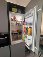 Moderne greeploze mat grijze hoekkeuken +wand GEDEMONTEERD, Hoekkeuken, Ophalen of Verzenden, Zo goed als nieuw, Greeploos