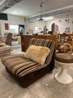 Vintage gestreepte fauteuil, Gebruikt, Ophalen of Verzenden, X, X