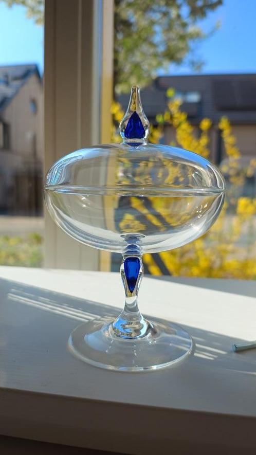 Prachtige Franse vintage Cristal d'Arques kristallen pot, Antiek en Kunst, Antiek | Glas en Kristal, Ophalen of Verzenden