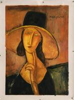 Olieverf replica Modigliani: Jeanne met grote hoed, Verzenden