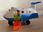 Little People Vliegtuig met Passagiers en Koffers, Ophalen of Verzenden, Gebruikt, Overige typen, Met wieltjes