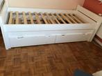 Houten bed 90x200 wit /logeerbed, 90 cm, Gebruikt, Eenpersoons, Wit